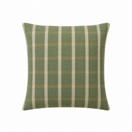 Green checked cushion cover 40 x 40 cm