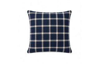 Kussenovertrek ruitmotief blauw 40 x 40 cm