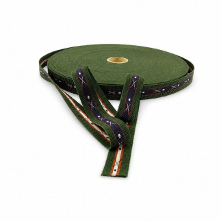 Élastique vert 25 mm – Vendu au mètre