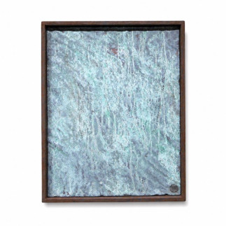 Mixed-media artwork – ‘Copper Sea.’ – Nigel Bakker