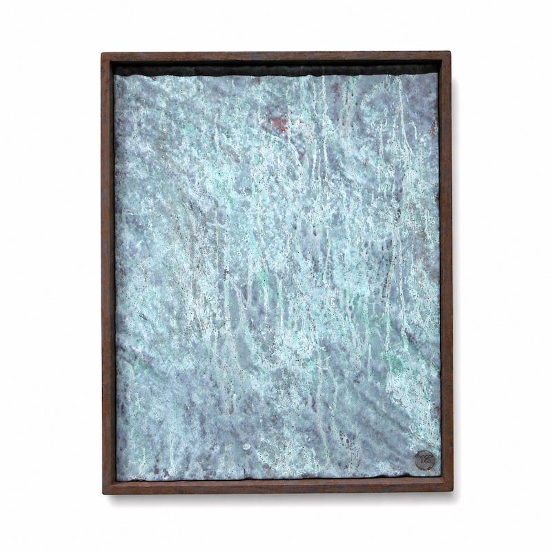 Œuvre en technique mixte – ‘Copper Sea.’ – Nigel Bakker
