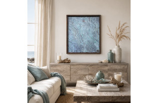 Œuvre en technique mixte – ‘Copper Sea.’ – Nigel Bakker