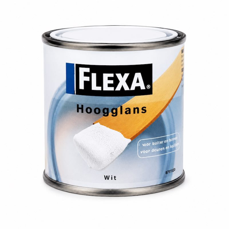 Peinture brillante Flexa Blanc - 125 ml