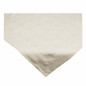 Cotton table topper with block pattern and plain border – 90 × 90 cm Cotton table topper with block pattern and plain border – 90 × 90 cm