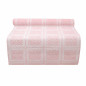 White and pink plastic table runner – width 40 cm