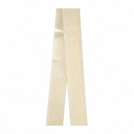 White self-adhesive loop tape measuring 20 mm wide