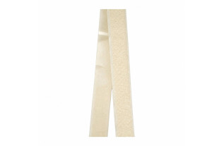 Wit zelfklevend klittenband lus met een breedte van 20 mm