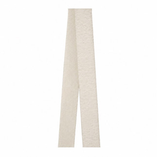Wit naaibaar klittenband lus met een breedte van 20 mm