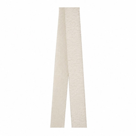 White sew-on loop tape measuring 20 mm wide