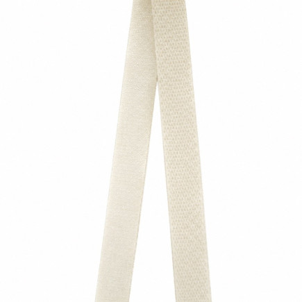 White sew-on hook tape measuring 20 mm wide