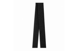Black sew-on loop tape measuring 20 mm wide