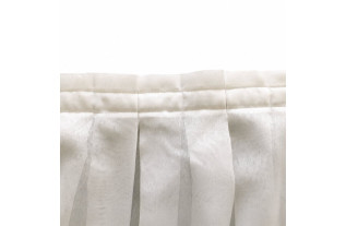Plooiband platte plooien wit 3,60 m | Decoration