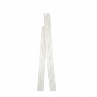 White 25 mm pleat tape for creating flat pleats in net curtains