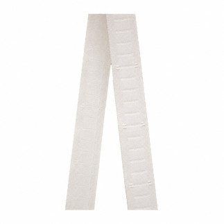 White 25 mm pleat tape with markings every 5 cm