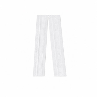 Ruban fronceur blanc de 30 mm pour réaliser trois plis dans des voilages et des rideaux transparents