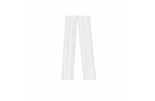 White 30 mm gathering tape for creating three pleats in net and voile curtains