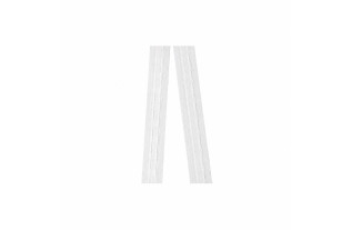 Ruban fronceur blanc de 25 mm pour confectionner des rideaux aux fronces régulières