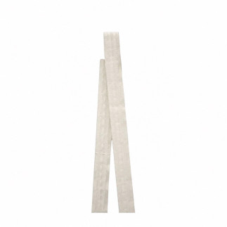 White 25 mm gathering tape for curtains with groups of four pleats