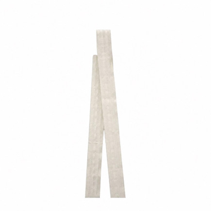 White four-pleat gathering tape 25 mm | Decoration