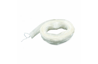 Wit rimpelband 25 mm – rol 5, 10 of 25 m | Decoration