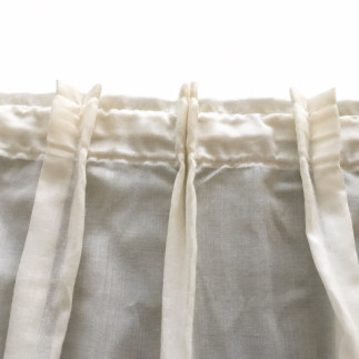 Rimpelband voor gordijnen wit – 45 mm breed – twee plooien lengte 10.50 meter