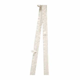 Transparent 15 mm ring tape with white thread and plastic rings for Roman blinds without battens