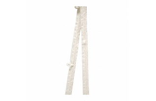 Ruban transparent de 15 mm avec fil blanc et anneaux en plastique pour stores bateaux sans baleines