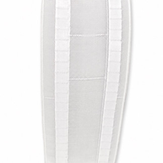 Transparent 77 mm wave curtain heading tape with 200%, 250% and 280% markings
