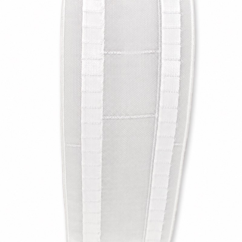 Transparent wave curtain heading tape – 77 mm wide – 200%, 250% and 280% markings
