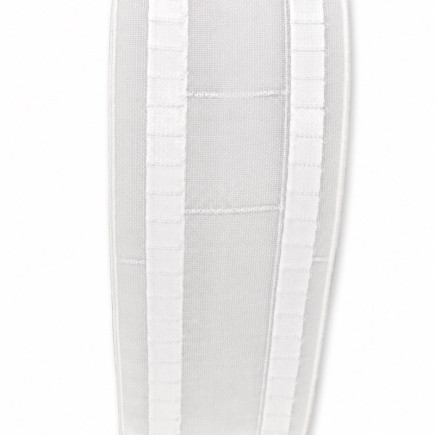 Transparent 77 mm wave curtain heading tape with 200%, 250% and 280% markings