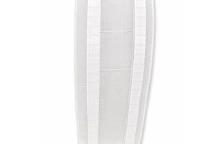 Transparent 77 mm wave curtain heading tape with 200%, 250% and 280% markings