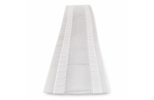 Transparent wave curtain tape 77 mm | Decoration