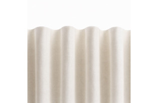 Transparent wave curtain tape 77 mm | Decoration