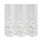 White jacquard net curtain with floral border – 260 cm high White jacquard net curtain with floral border – 260 cm high
