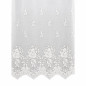 Jacquard vitrage met strikmotief wit – hoogte 145 cm