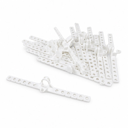 White Wave end hook for 14 mm tracks | Decoration