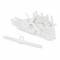 Witte wavevoorloper voor 14 mm gordijnrails – per stuk Witte wavevoorloper voor 14 mm gordijnrails – per stuk