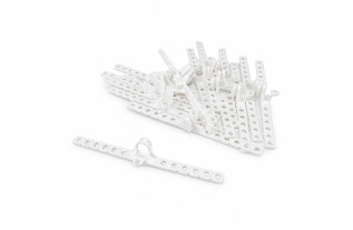Witte wavevoorloper voor 14 mm rails | Decoration