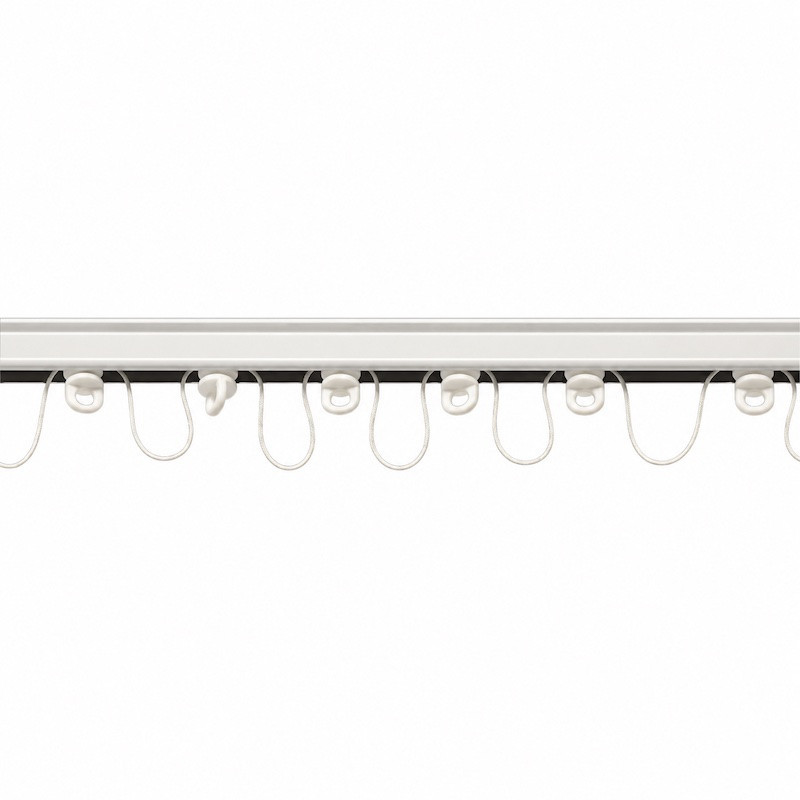 White Wave gliders on cord, 8 cm spacing – sold by the metre