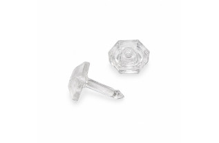 Clips transparents pour fixer des barres de lestage aux rideaux et aux voilages