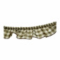 Volant brun à carreaux – hauteur 6 cm