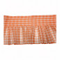 Coupon ruche oranje met ruitjes – 25 × 135 cm – laatste stuk