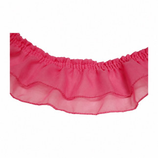 Ruche donkerroze voile