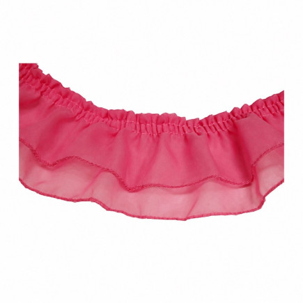 Ruche donkerroze voile