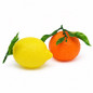 Decorative Plastic Mandarin and Lemon Decorative Plastic Mandarin and Lemon