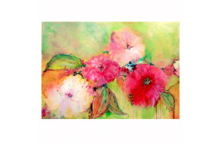 Painting – Verweven bloei by Irene Sijnesael