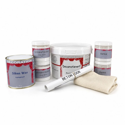 Concrete Look Paint Set for Walls up to 15 m² | Decoration