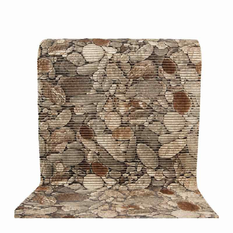 Antislipmat met kiezelstrand-fotoprint– 65 cm breed