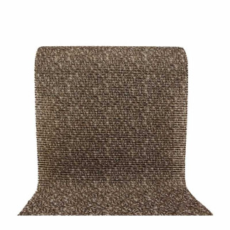 Tapis antidérapant brun à motif | Decoration