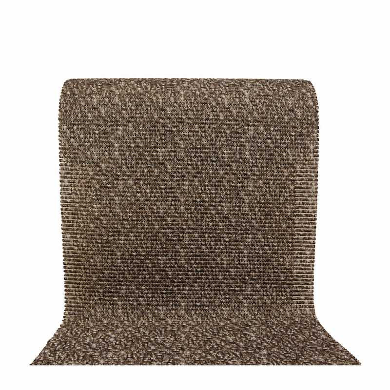 Antislipmat bruin bewerkt met ribstructuur  – 65 cm breed